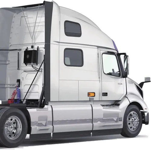 Vista 5 de 2 piezas de lámparas indicadoras de marca lateral LED, luz superior para Volvo VNL VN VNM 2004-2015 (Negro)