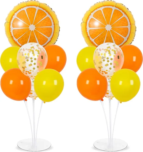 Vista 12 de Kit de soporte para globos de fiesta de fútbol 2 juegos con 2 globos de rugby de aluminio tipo bola, centro de mesa temático de fútbol para mesas