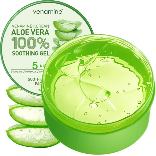 Vista 8 de VENAMINE Gel Niebla Calmante y Humectante de Aloe Vera Coreano 100%, 150 Gramos