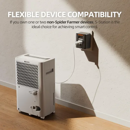 Vista 4 de Spider Farmer S Station GGS Pro Outlet 1 AC Enchufe de controles basado en la aplicación 15 A/1875 W máximo, monitoreo de energía, universal
