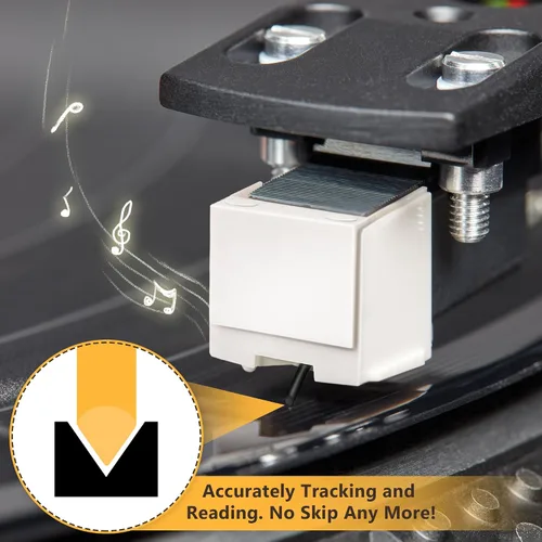 Vista 5 de Dreyoo 1 paquete de aguja de repuesto para tocadiscos para ATN3600L, lápiz capacitivo compatible con Audio-Technica