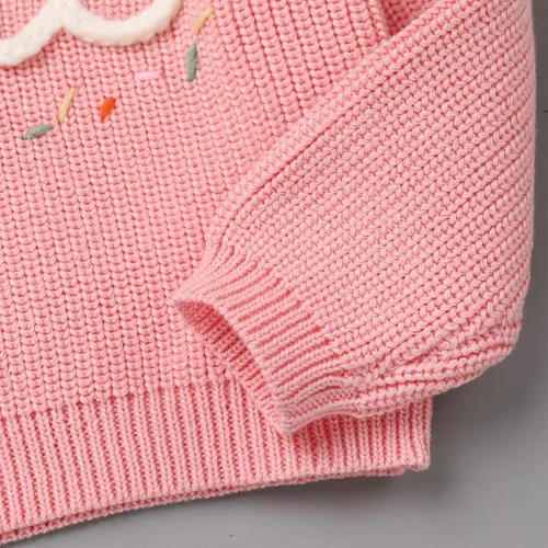 Vista 4 de Suéter de primer cumpleaños para bebés y niñas de un año de edad, sesión de fotos, otoño e invierno