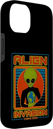 Vista 6 de Funda para iPhone 13 Pro Max Alien Invasion 1984 Tech Noir Distopía