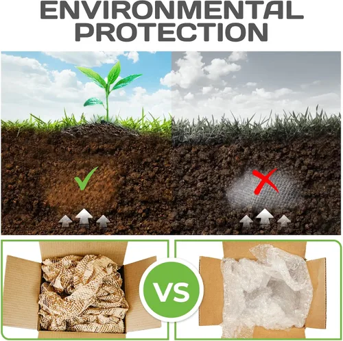 Vista 8 de HexcelPack HexaFil Papel de Embalaje de Panal de Abeja - Ecológico, Relleno Sostenible para Envío y Mudanza, Material de Embalaje Acolchado en Caja