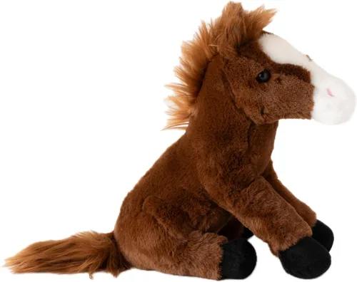 Vista 2 de The Petting Zoo Peluche de caballo de peluche, regalos para niños, animales de granja Wild Onez, juguete de peluche de caballo de 12 pulgadas