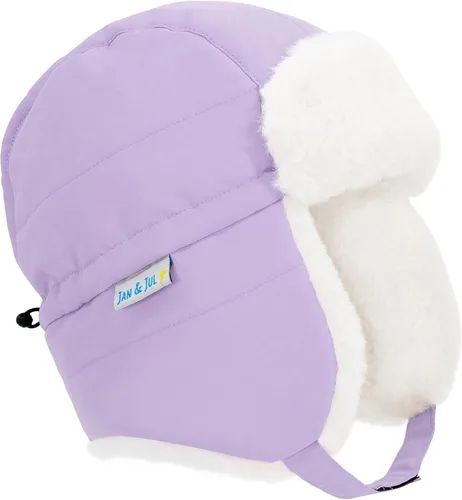 Vista 27 de JAN & JUL Gorro de invierno impermeable para bebés y niños Oso