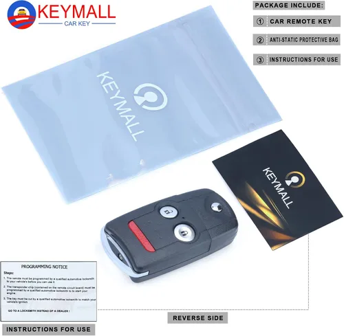 Vista 7 de Keymall Reemplazo de Mando a Distancia de Entrada Sin Llave para Acura MDX/RDX 2007 2008 2009 2010 2011 2012 2013 FCC ID:N5F0602A1A
