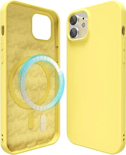 Vista 69 de oakxco Funda de silicona para iPhone 12 Pro Max, magnética, compatible con carga inalámbrica Magsafe, cubierta protectora de goma suave y delgada