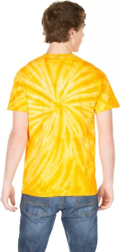 Vista 6 de Gildan tie-dye-cotton vat-dyed Cyclone playera. 67-red
