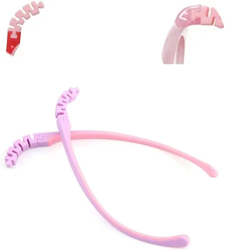 Vista 2 de QYAJS Brazos de gafas para niños, 1 par de lentes de repuesto para patillas de silicona