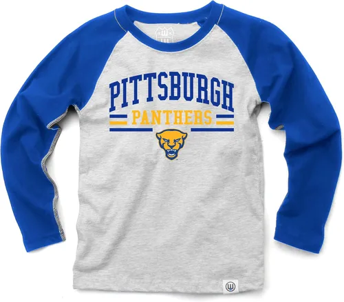 Vista 79 de Wes and Willy NCAA playera raglán de manga larga para niños