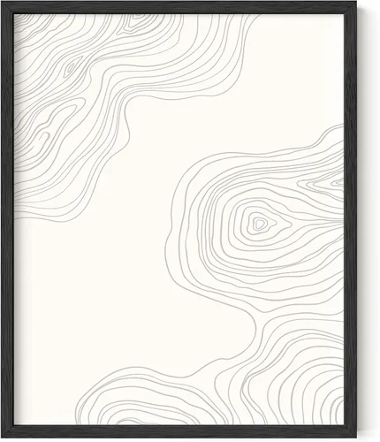 Vista 8 de HAUS AND HUES Impresiones artísticas abstractas en blanco y negro para decoración de pared moderna de mediados de siglo, arte abstracto en blanco