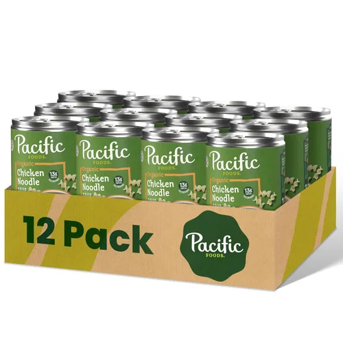 Vista 8 de Pacific Foods Sopa orgánica de pollo con mantequilla con arroz, lata de 16.3 onzas