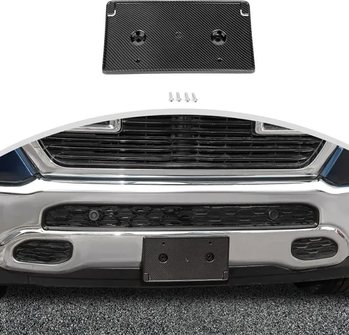 Vista 10 de CheroCar Soporte para placa de matrícula de neumáticos para Dodge Ram 2013-2018
