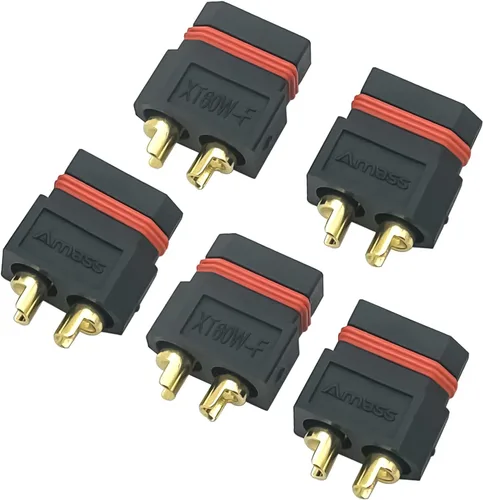 Vista 2 de 5 pares Amass XT60EW-M XT60W-F montable XT60E macho hembra conector enchufe para RC Drone aviones FPV Racing Drone