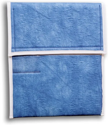 Vista 11 de Bolsos de Arte (AP06-44 1/2" x 44 1/2") - Fuertes • Absorbentes de impacto • Reutilizables • No tóxicos • Impermeables • Forro libre de ácidos - Azul