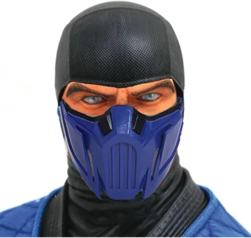 Vista 7 de Noob Saibot Mask Sub Zero Mask Scorpion Mask MK 11 Cosplay Costume for Men