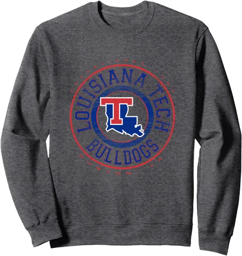 Vista 4 de Sudadera con licencia oficial de Louisiana Tech Bulldogs con logotipo de Showtime, Negro