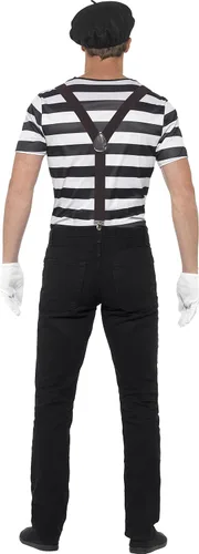 Vista 3 de Smiffys Disfraz de caballero para hombre NegroBlanco