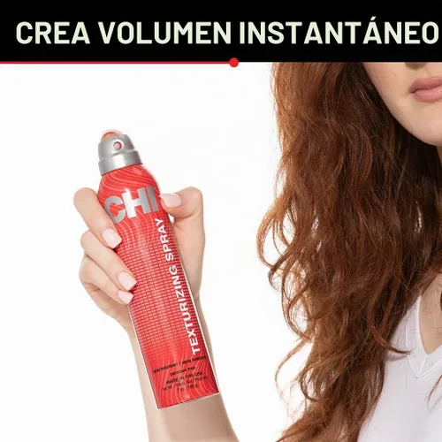 Vista 3 de CHI Laca texturizadora para el cabello, laca voluminizadora para añadir textura y cuerpo modulables, sujeción flexible, sin sulfatos, parabenos