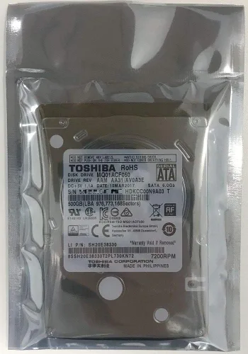 Vista 4 de Toshiba Mq01acf050 - 500gb 7200rpm 2.5" Sata Hd