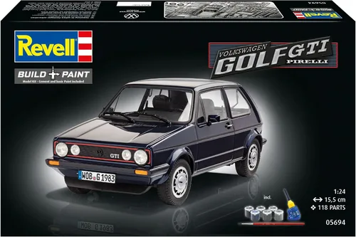 Vista 2 de Revell Kit Modelo - VW Golf 1 GTI Pirelli Car 35 Años - 1: 24 Escala 05694 Nuevo