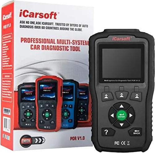 Vista 2 de Escáner de diagnóstico automático iCarsoft POR V1.0 para Porsche con escaneo de bolsa de aire, reinicio de servicio de aceite, restablecimiento