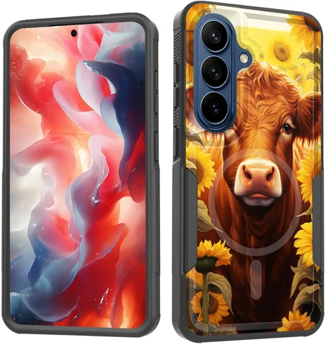 Vista 83 de Funda magnética para Galaxy A16 5G, [compatible con MagSafe] [protección contra caídas de grado militar] Funda resistente a prueba de golpes