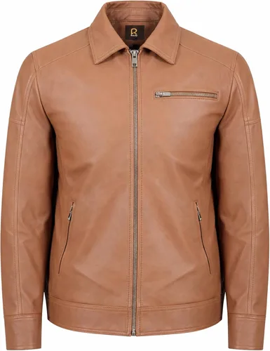 Vista 4 de Rauly Genuine Leather Jacket Men Biker Style Zip Up Real Lambskin Motorcycle Jacket Men