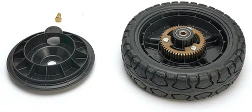 Vista 3 de Toro Kit de rueda trasera de aluminio negro de 16 pulgadas para piezas de cubierta de cortacésped