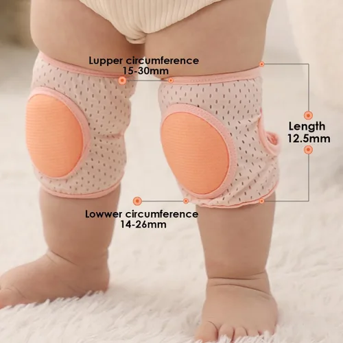 Vista 5 de SOFTMED - Rodilleras para gatear y gatear, rodilleras para bebé, ajustables, antideslizantes, transpirables para gatear niños pequeños (3 pares)