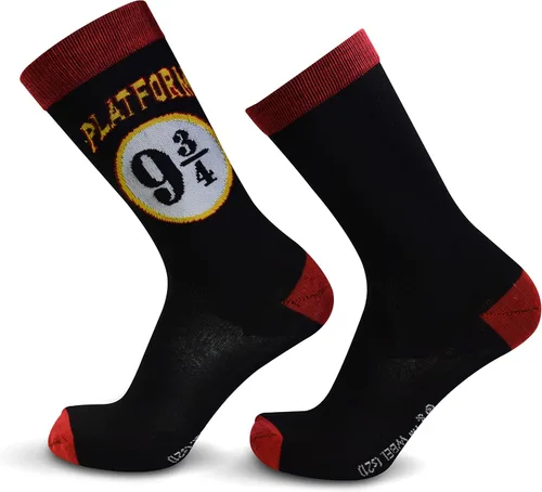 Vista 2 de Harry Potter Paquete de 2 calcetines Hogwarts Express Lightning Bolt de 9 34, Rojo