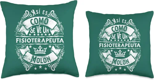Vista 3 de Regalo Original Fisioterapeuta Regalos Accesorios Un Fisioterapeuta Molon Divertido Humor para Hombre - Almohada de 16 x 16 pulgadas, multicolor