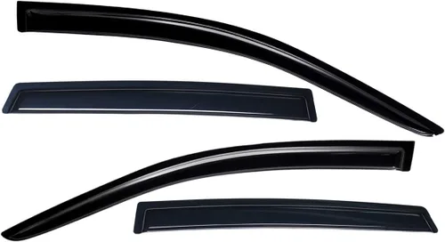 Vista 7 de Lightronic Visera de ventana de ventilación automática de montaje exterior extraduradera, se adapta a Toyota Corolla iM Hatchback 2017-2018
