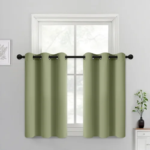 Vista 78 de Yakamok Cortinas opacas para dormitorio, aislamiento térmico, cortinas de oscurecimiento de habitación para sala de estar, juego de 2 paneles