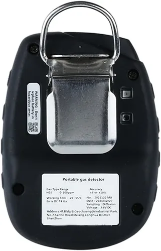 Vista 3 de Detector de dióxido de azufre ATO SO2, detector de gas SO2 con alarma de sonido, luz y vibración, 0-50ppm