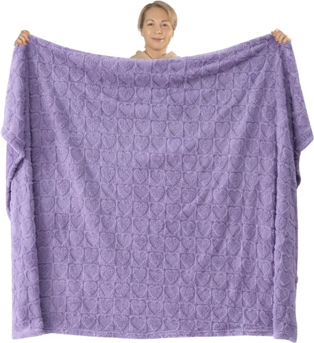 Vista 153 de NEWCOSPLAY Manta súper suave de franela sedosa de alta calidad con diseño de punto gofre 3D, ligera, para uso en todas las estaciones