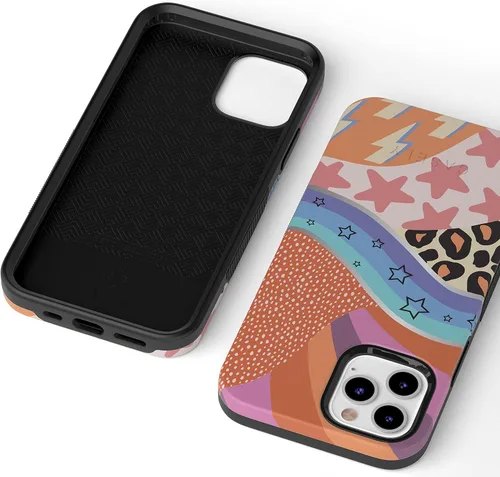 Vista 3 de Casely Funda para iPhone 11 Pro Max y I OOP Muestra mixta Diseño protector audaz
