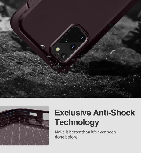 Vista 4 de SURITCH Funda para Samsung Galaxy S20 Plus, marco frontal extra, resistente y a prueba de golpes, con protector de pantalla integrado para Samsung