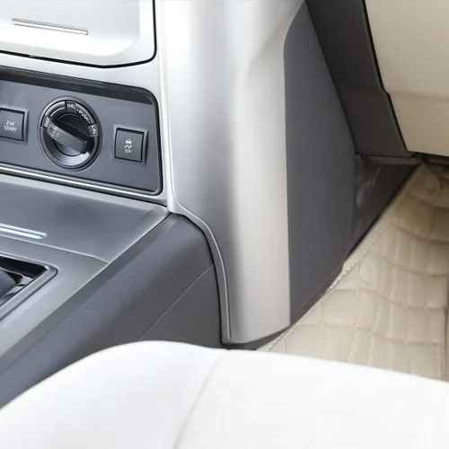 Vista 5 de YIWANG ABS Chrome Car Center Console Decoración Panel Cubierta Trim 2PS para Land Cruiser Prado FJ150 150 2014-2019 Auto Accesorios (Plata)