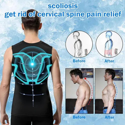 Vista 8 de Biowang 2023 - Camiseta sin mangas con forma iónica ENERGXCEL, chaleco moldeador iónico para hombre