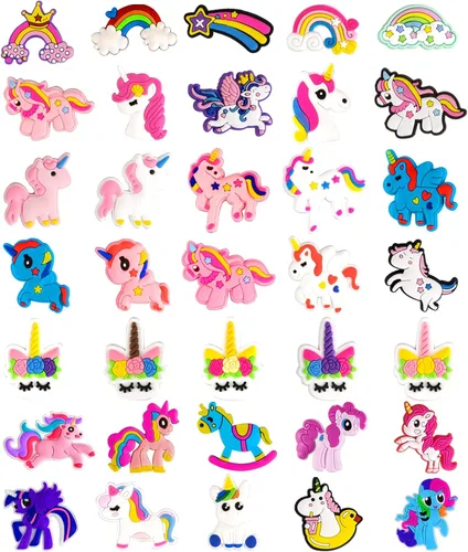 Vista 20 de CUNUEN Cute Charms for Clogs Shoe Decoration Deportes 3D