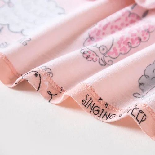 Vista 8 de Inadays Camisón de algodón para mujer, ropa de dormir de manga corta, camisón casual con estampado, vestido de dormir holgado y cómodo pijama