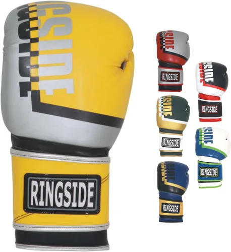 Vista 11 de Guantes de Boxeo de Sparring Ringside Bullet - Cuero Sintético de Alto Rendimiento para Boxeo, MMA, Muay Thai - Ajuste Seguro, Comodidad Ventilada