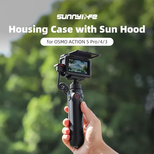 Vista 2 de Action 5 Pro/4/3 - Parasol con pantalla antirreflejos, compatible con DJI OSMO Action 5 Pro/4/3, accesorios para cámara de acción DJI Osmo