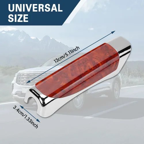 Vista 2 de Zufoty Funda para freno de mano de automóvil, cubierta de freno de estacionamiento, cubierta de freno de mano ABS, tapa decorativa para freno