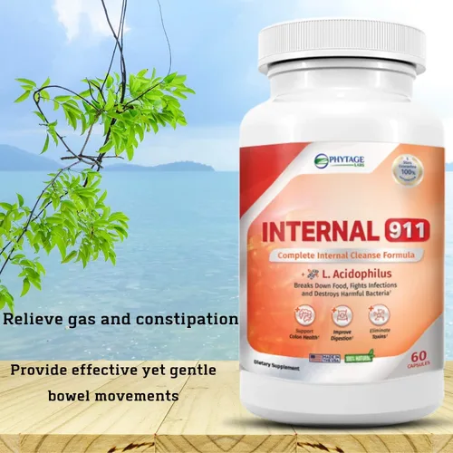 Vista 7 de Internal 911 - Suplemento desintoxicante de limpieza de colon, limpiador laxante natural que elimina toxinas para una mejor digestión y piel