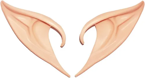Vista 10 de Secaden Cosplay Fairy Pixie Elf Orejas suaves puntas puntiagudas para disfraz de anime