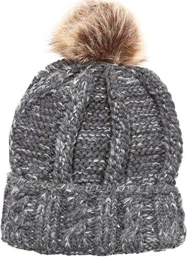 Vista 2 de ANGELA & WILLIAM Gorro de invierno suave y cálido con forro de piel sintética
