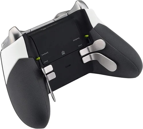 Vista 7 de eXtremeRate Piezas de agarre de goma para el controlador Xbox Elite, rieles laterales derechos e izquierdos, agarres de mango trasero, paneles